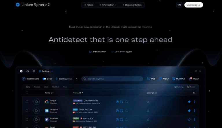 Linken Sphere Anti Detect Browser